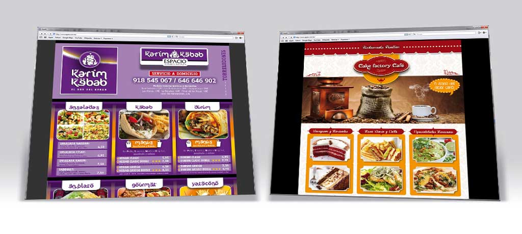 Diseños Web Restaurantes